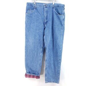 Gander Mountain Mens Size 42x32 Relaxed Fit Flannel Lined Jeans